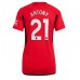 Tanie Strój piłkarski Manchester United Antony #21 Koszulka Podstawowej dla damskie 2023-24 Krótkie Rękawy